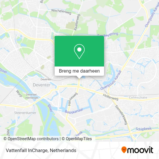 Vattenfall InCharge kaart