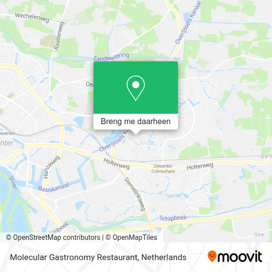 Molecular Gastronomy Restaurant kaart