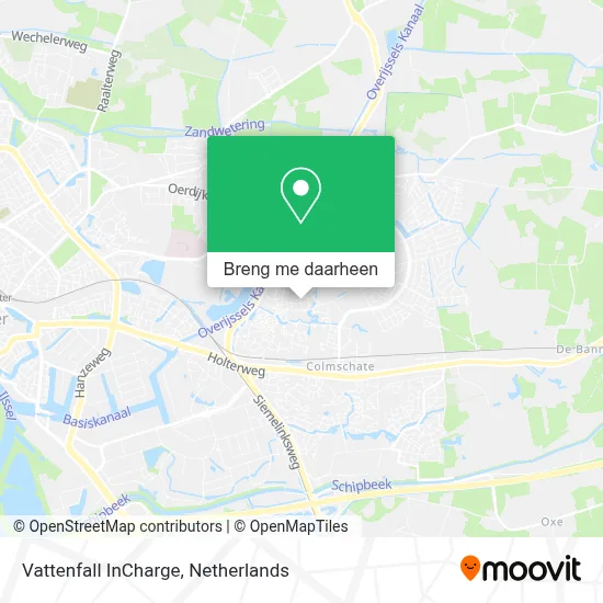 Vattenfall InCharge kaart