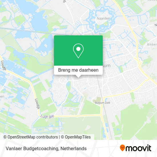 Vanlaer Budgetcoaching kaart