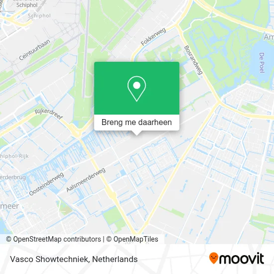 Vasco Showtechniek kaart