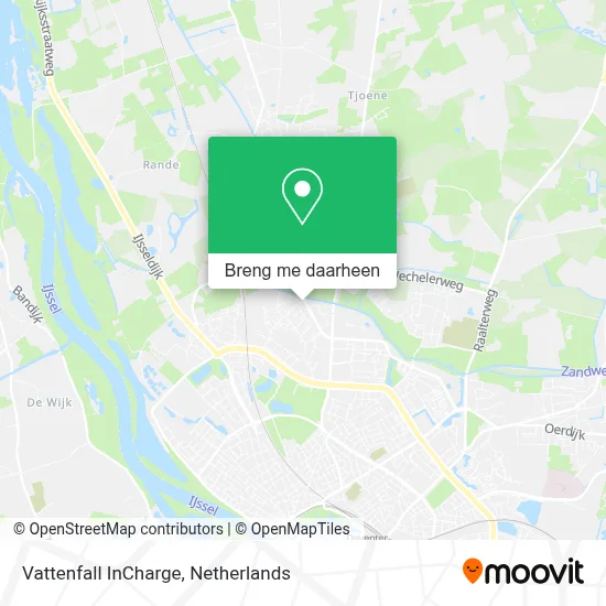 Vattenfall InCharge kaart