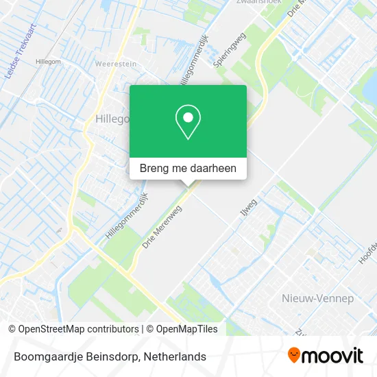 Boomgaardje Beinsdorp kaart
