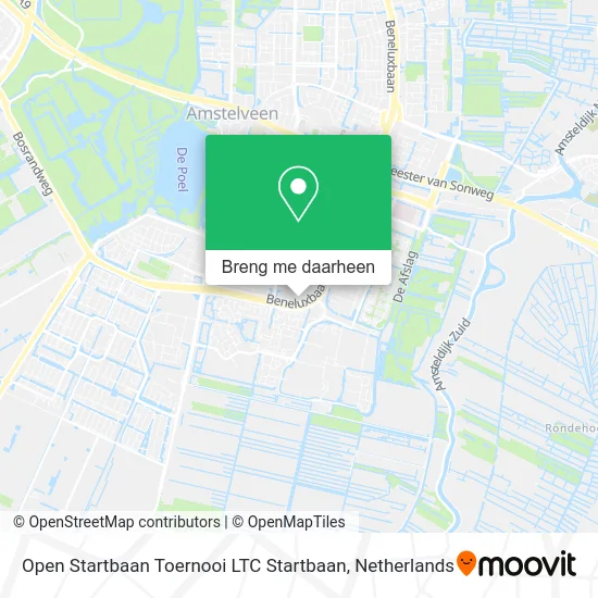Open Startbaan Toernooi LTC Startbaan kaart