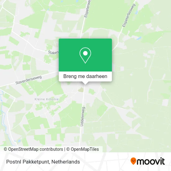 Postnl Pakketpunt kaart