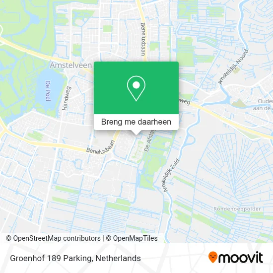 Groenhof 189 Parking kaart