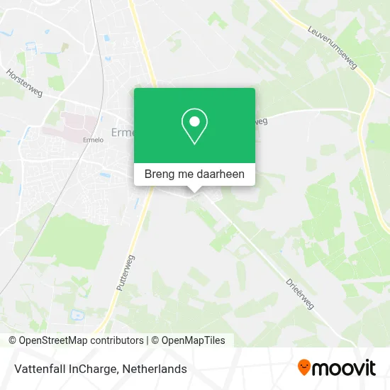 Vattenfall InCharge kaart