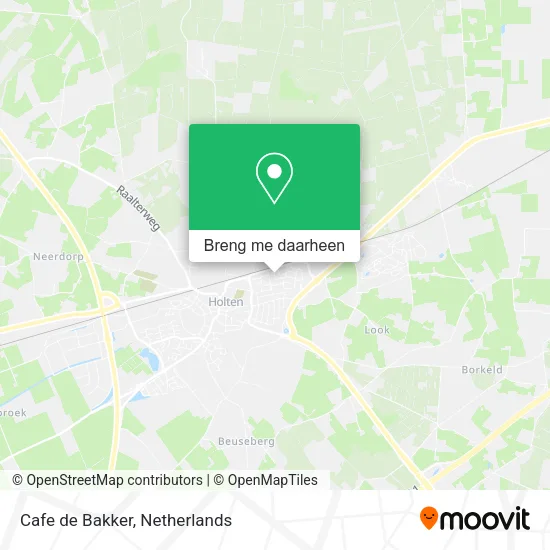 Cafe de Bakker kaart