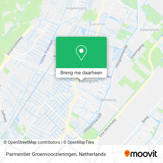 Parmentier Groenvoorzieningen kaart