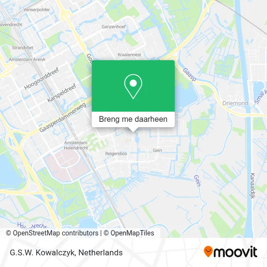 G.S.W. Kowalczyk kaart