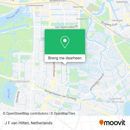 J F van Hilten kaart