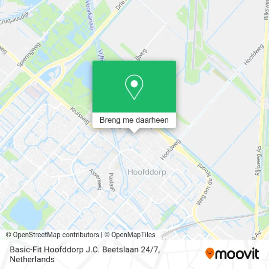 Basic-Fit Hoofddorp J.C. Beetslaan 24 / 7 kaart