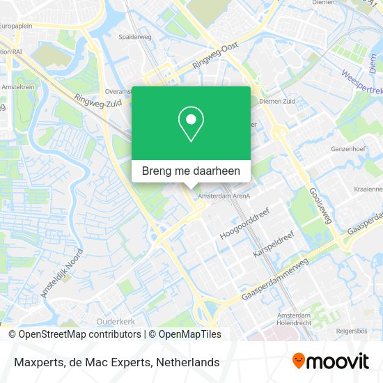 Maxperts, de Mac Experts kaart