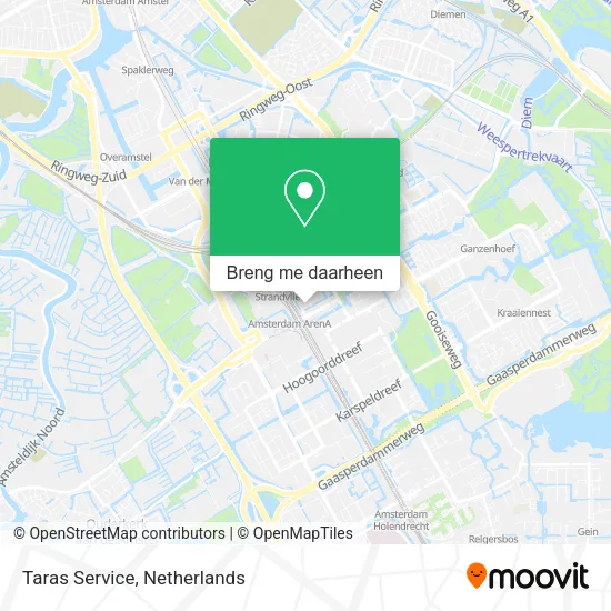 Taras Service kaart