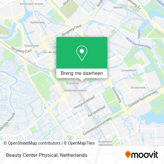 Beauty Center Physical kaart