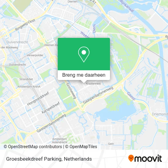 Groesbeekdreef Parking kaart