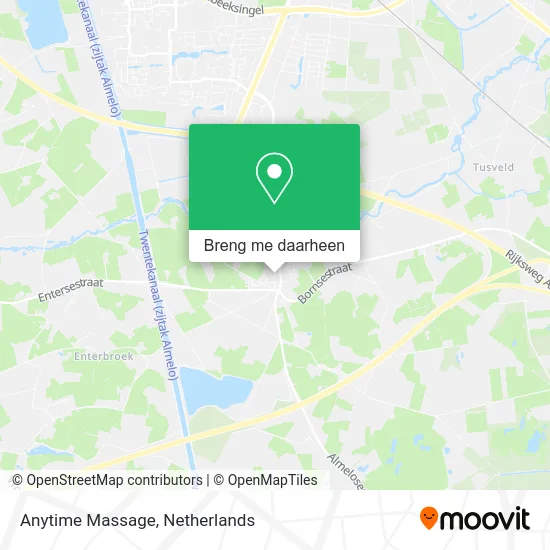 Anytime Massage kaart