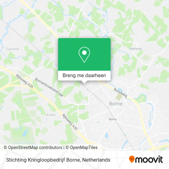 Stichting Kringloopbedrijf Borne kaart