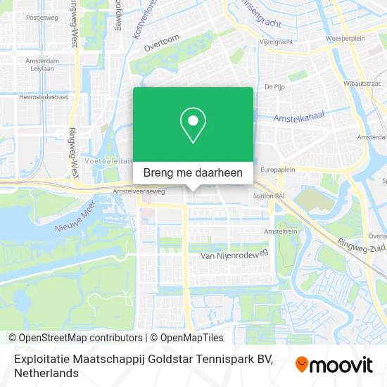 Exploitatie Maatschappij Goldstar Tennispark BV kaart