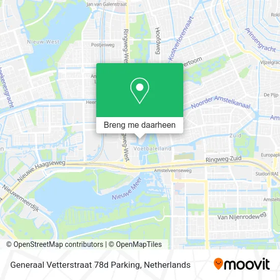 Generaal Vetterstraat 78d Parking kaart