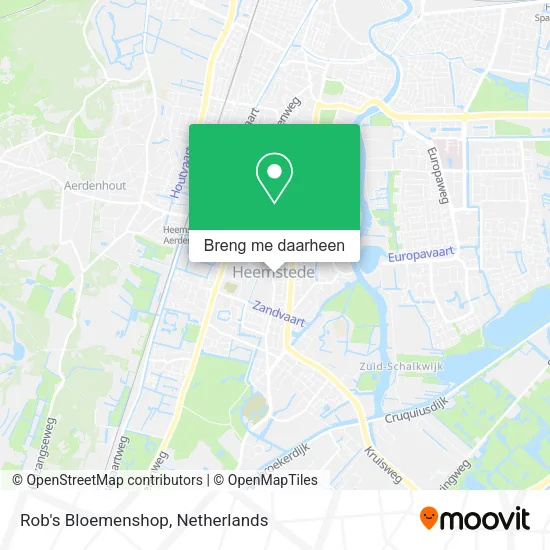 Rob's Bloemenshop kaart