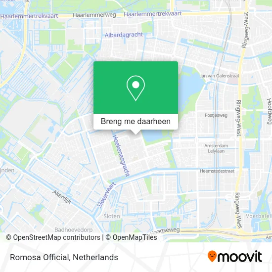 Romosa Official kaart