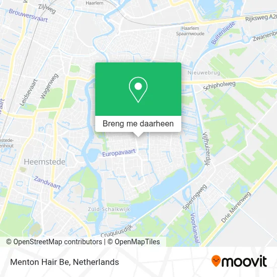 Menton Hair Be kaart