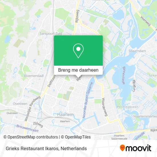 Grieks Restaurant Ikaros kaart