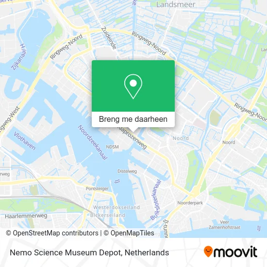Nemo Science Museum Depot kaart