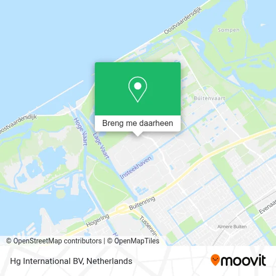 Hg International BV kaart