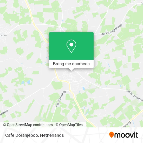 Cafe Doranjeboo kaart