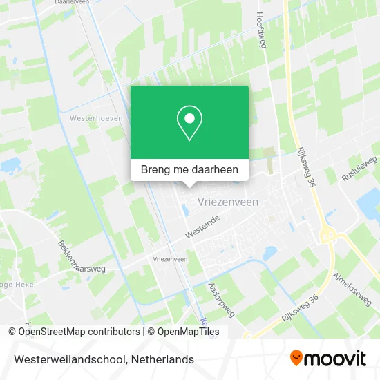 Westerweilandschool kaart