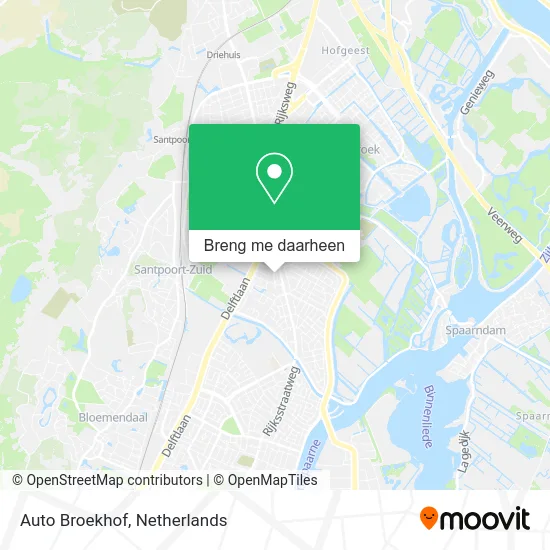 Auto Broekhof kaart