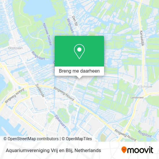 Aquariumvereniging Vrij en Blij kaart