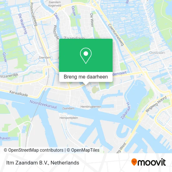 Itm Zaandam B.V. kaart