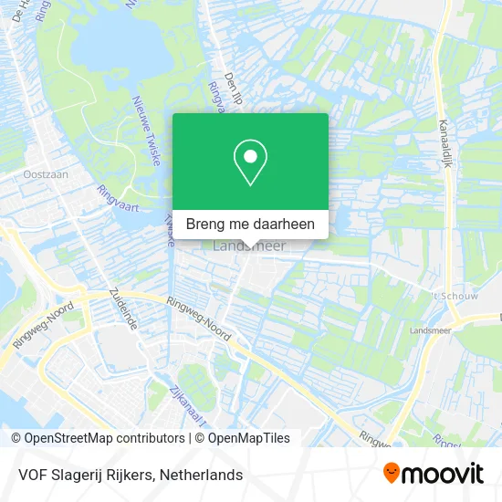 VOF Slagerij Rijkers kaart