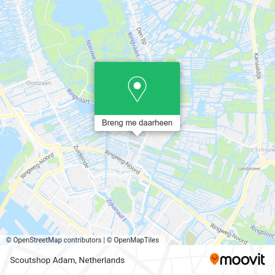 Scoutshop Adam kaart