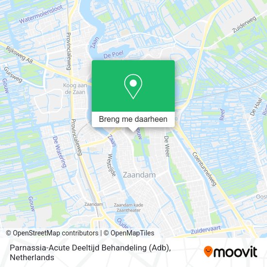 Parnassia-Acute Deeltijd Behandeling (Adb) kaart