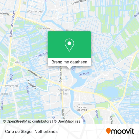 Cafe de Slager kaart