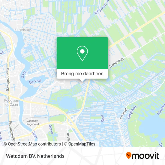 Wetadam BV kaart