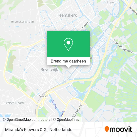 Miranda's Flowers & Gi kaart