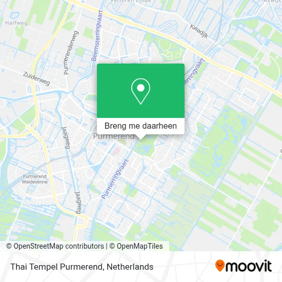 Thai Tempel Purmerend kaart