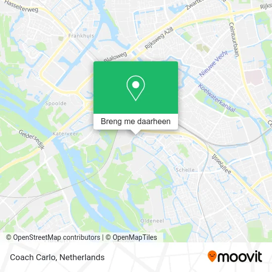 Coach Carlo kaart