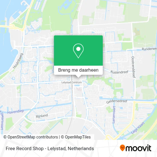 Free Record Shop - Lelystad kaart
