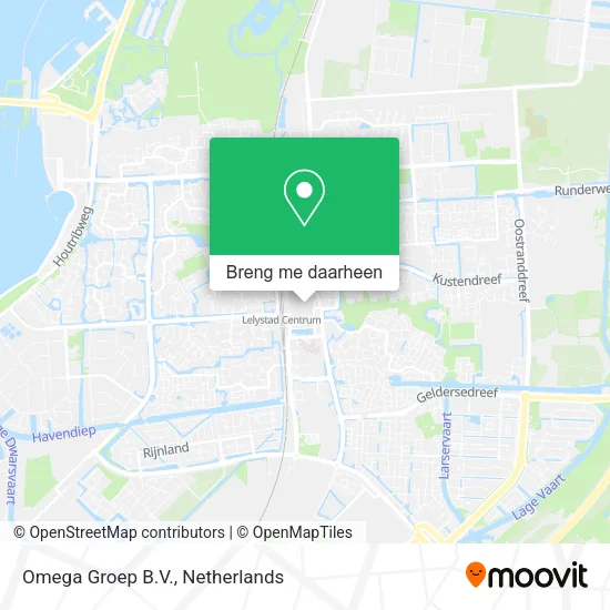 Omega Groep B.V. kaart