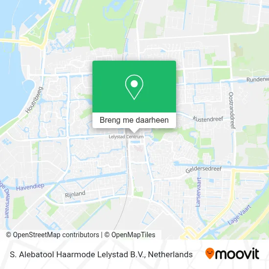 S. Alebatool Haarmode Lelystad B.V. kaart