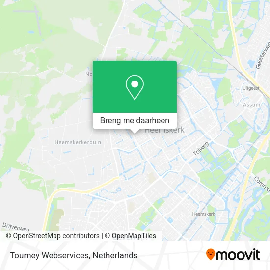 Tourney Webservices kaart