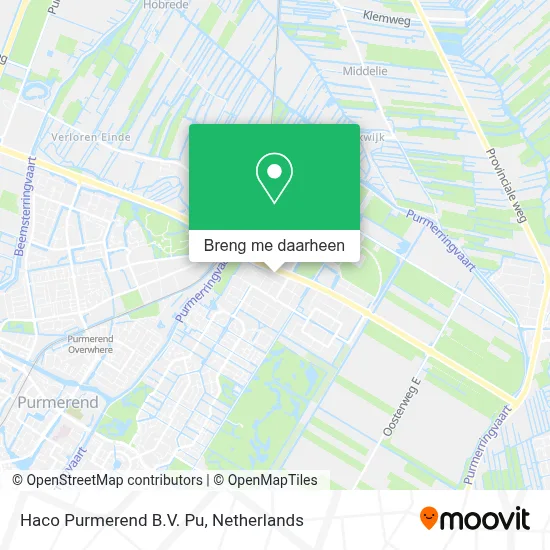 Haco Purmerend B.V. Pu kaart