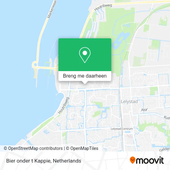 Bier onder t Kappie kaart