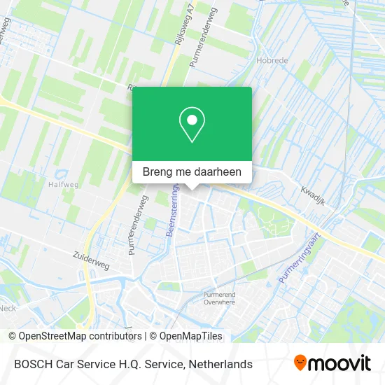 BOSCH Car Service H.Q. Service kaart